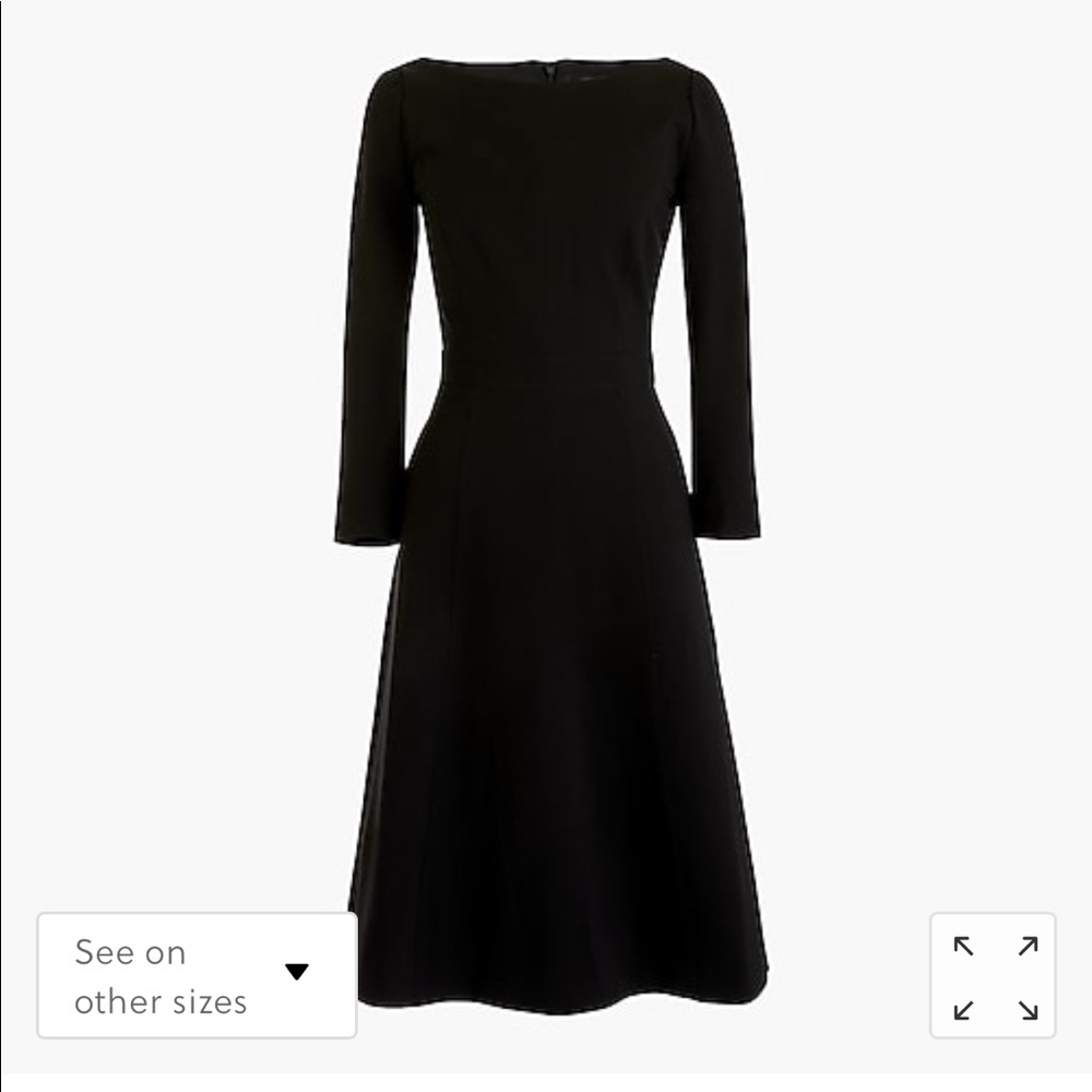 New J crew fit & flare sheath dress stretch ponte - Picture 6 of 6